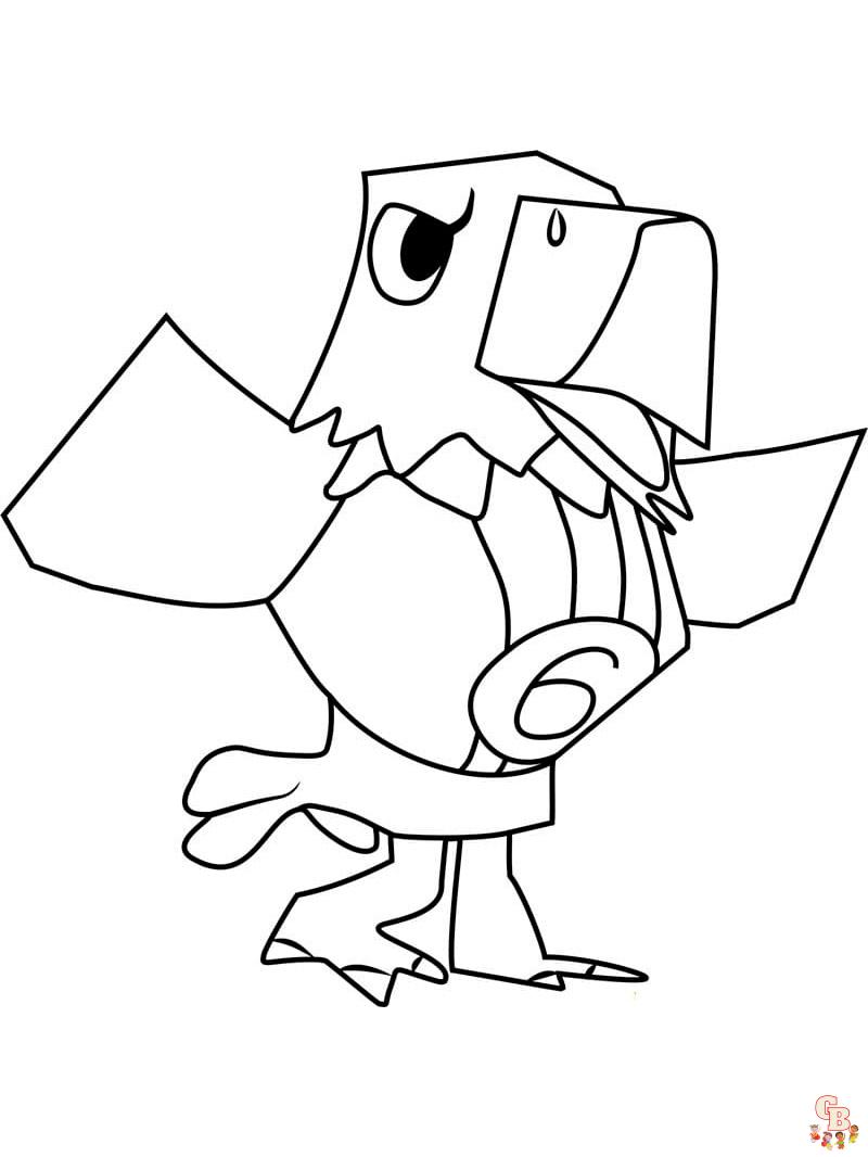 Animal Crossing Coloring Pages 55