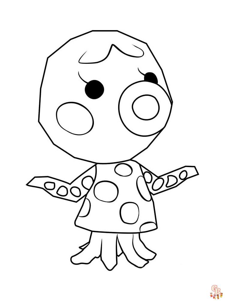 Animal Crossing Coloring Pages 58
