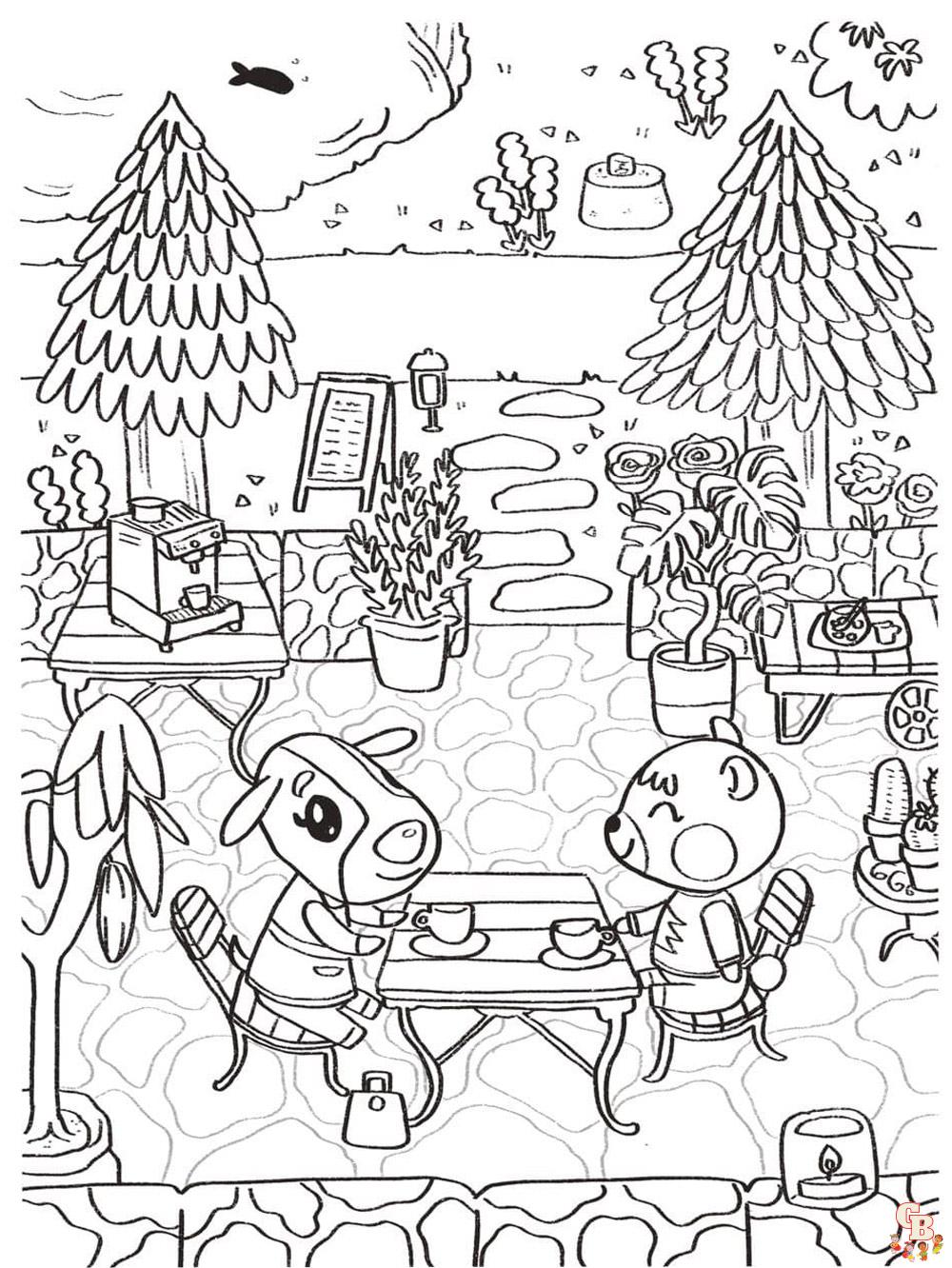 Animal Crossing Coloring Pages 6