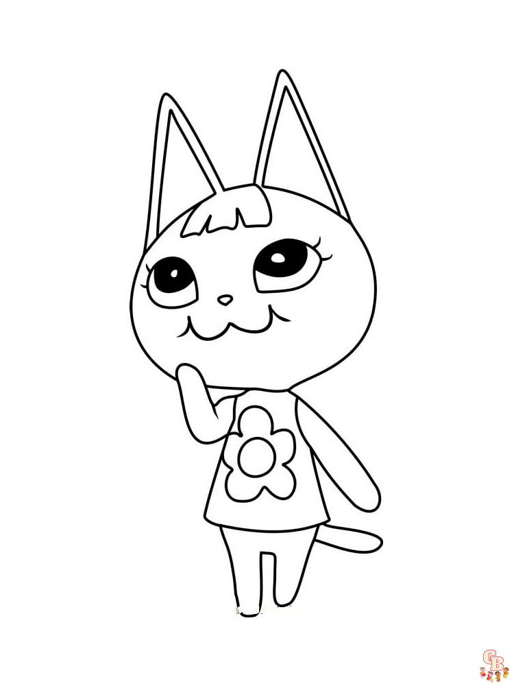 Animal Crossing Coloring Pages 60