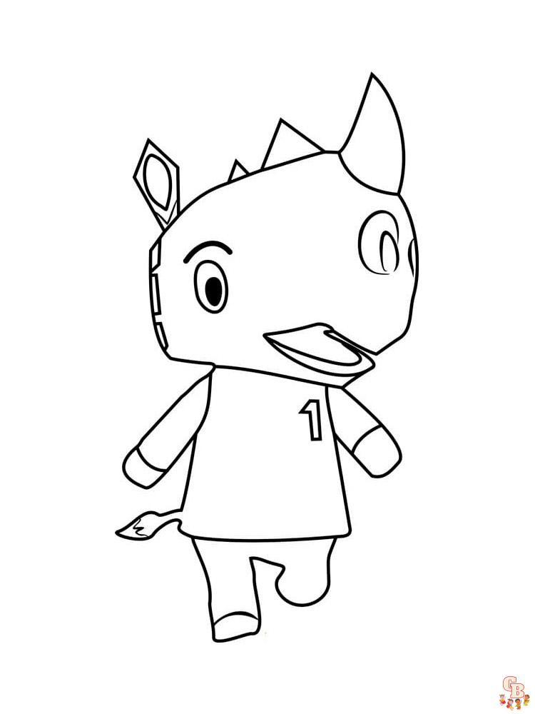 Animal Crossing Coloring Pages 63
