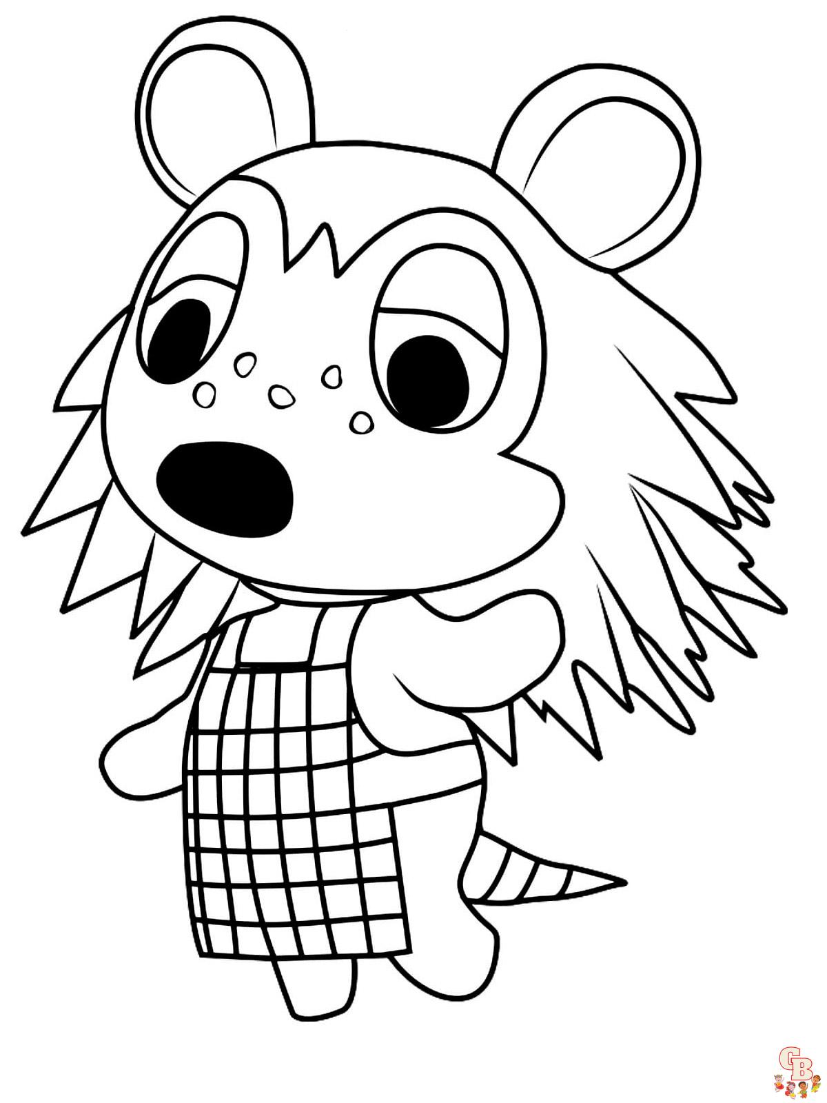 Animal Crossing Coloring Pages 64