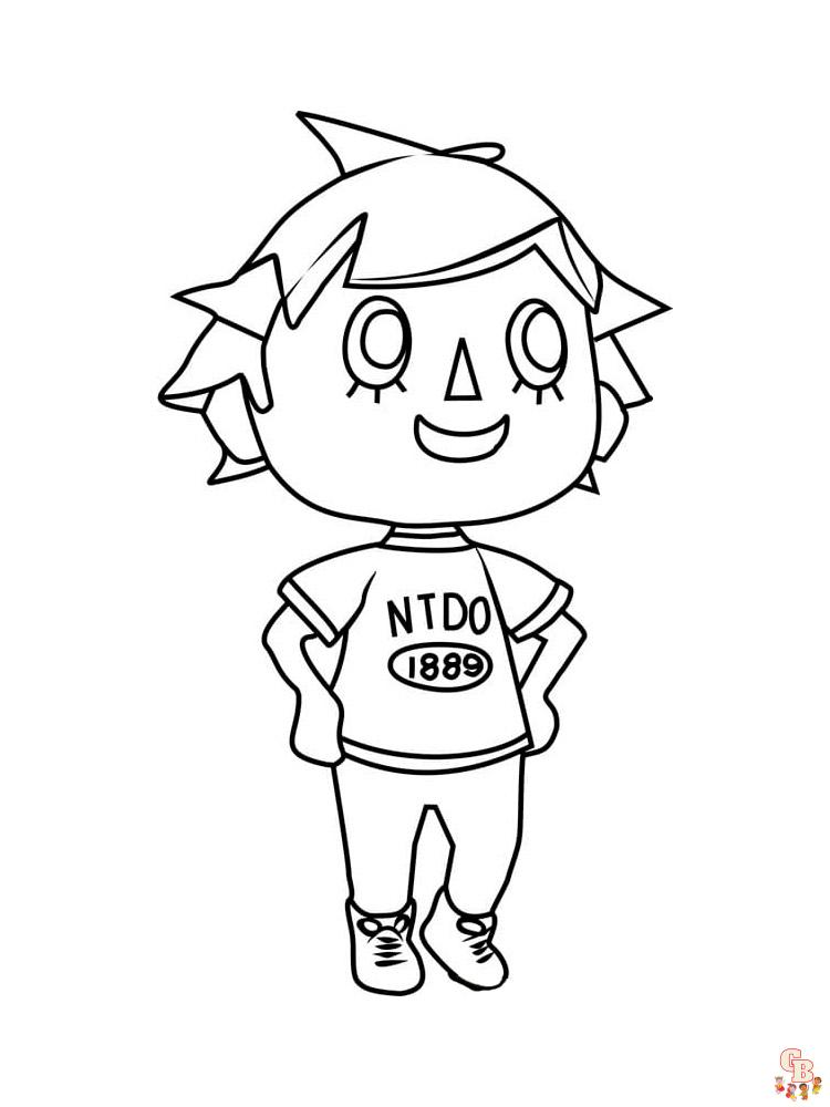 Animal Crossing Coloring Pages 65