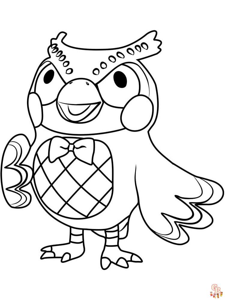 Animal Crossing Coloring Pages 68