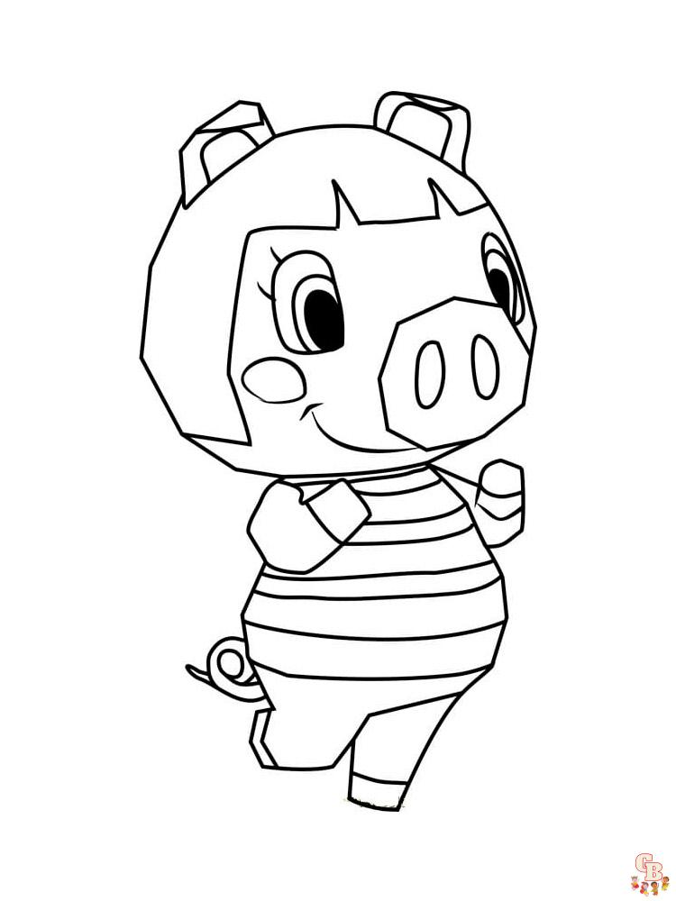 Animal Crossing Coloring Pages 69