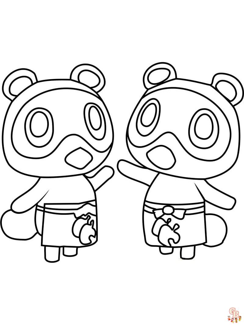 Animal Crossing Coloring Pages 70