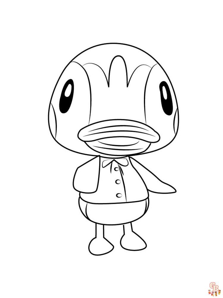 Animal Crossing Coloring Pages 71