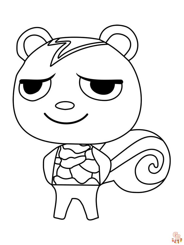 Animal Crossing Coloring Pages 75