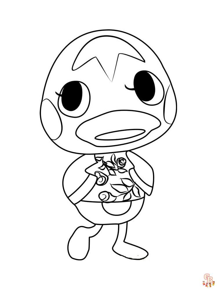 Animal Crossing Coloring Pages 78