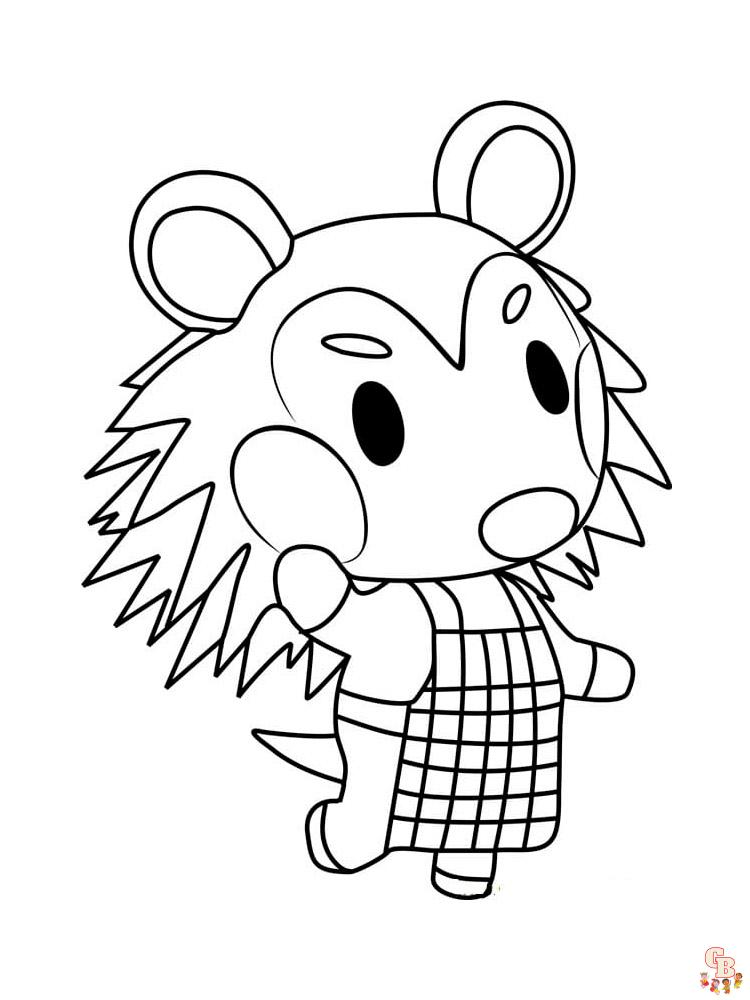 Animal Crossing Coloring Pages 79