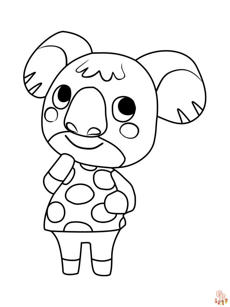 Animal Crossing Coloring Pages 84
