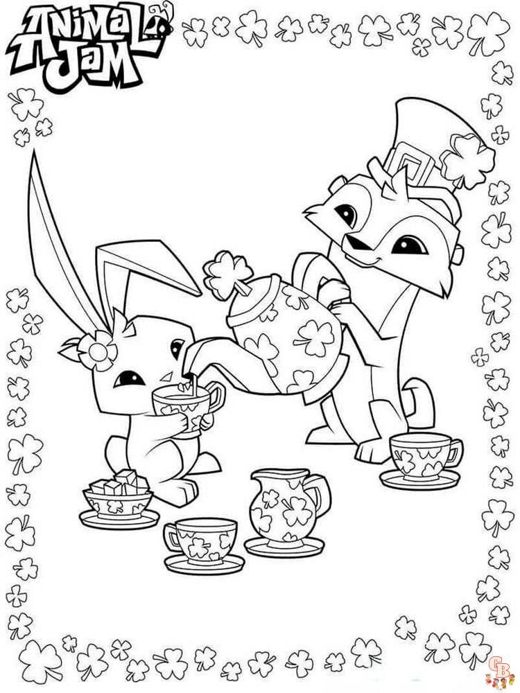 Animal Jam Coloring Pages 1