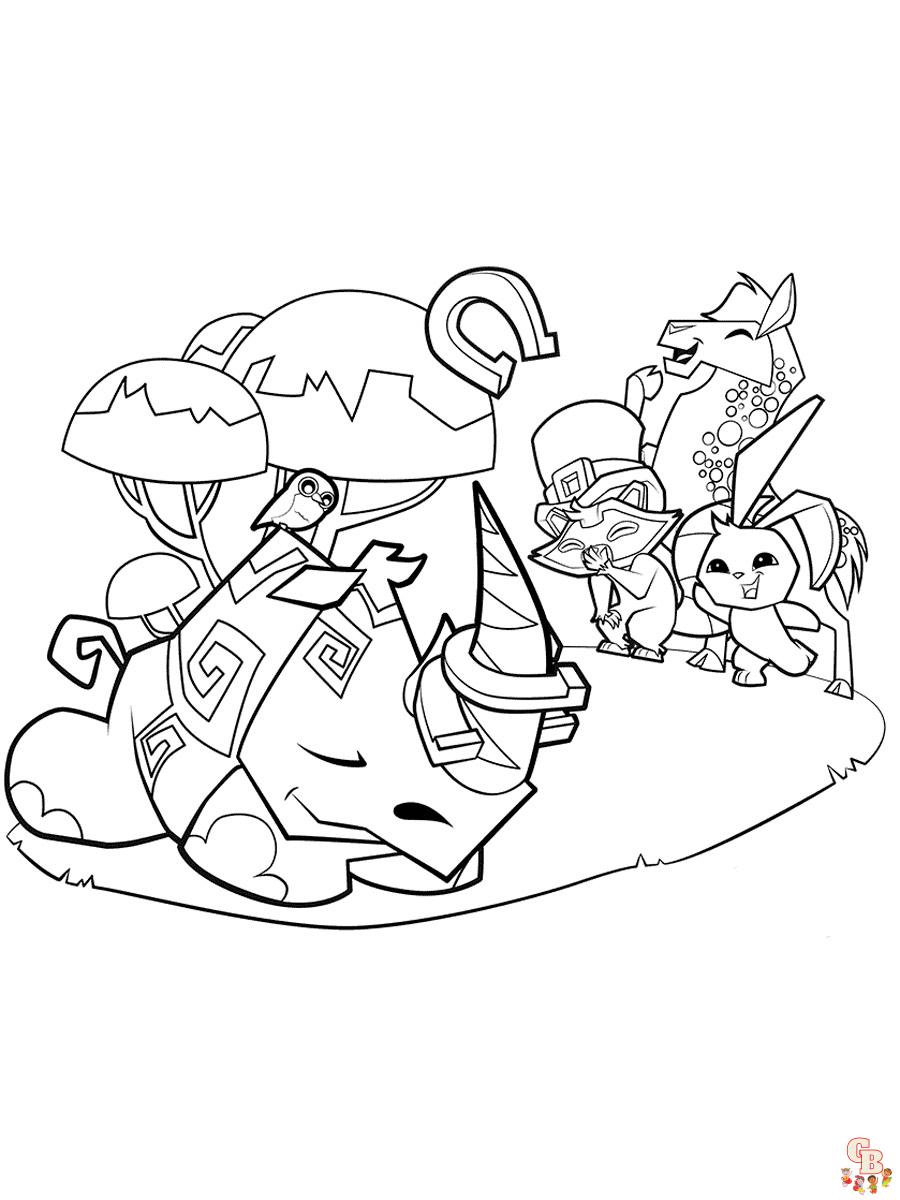 Animal Jam Coloring Pages 13