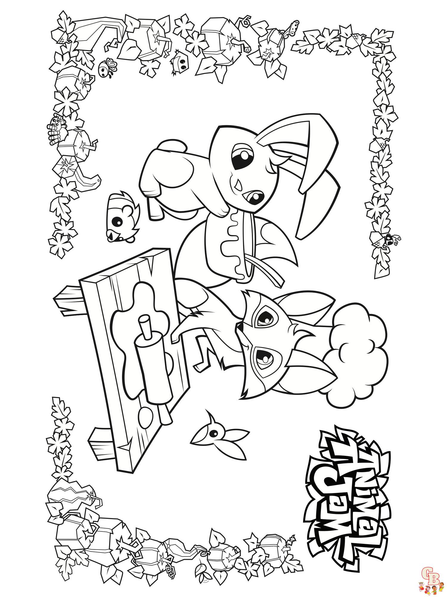 Animal Jam Coloring Pages 4