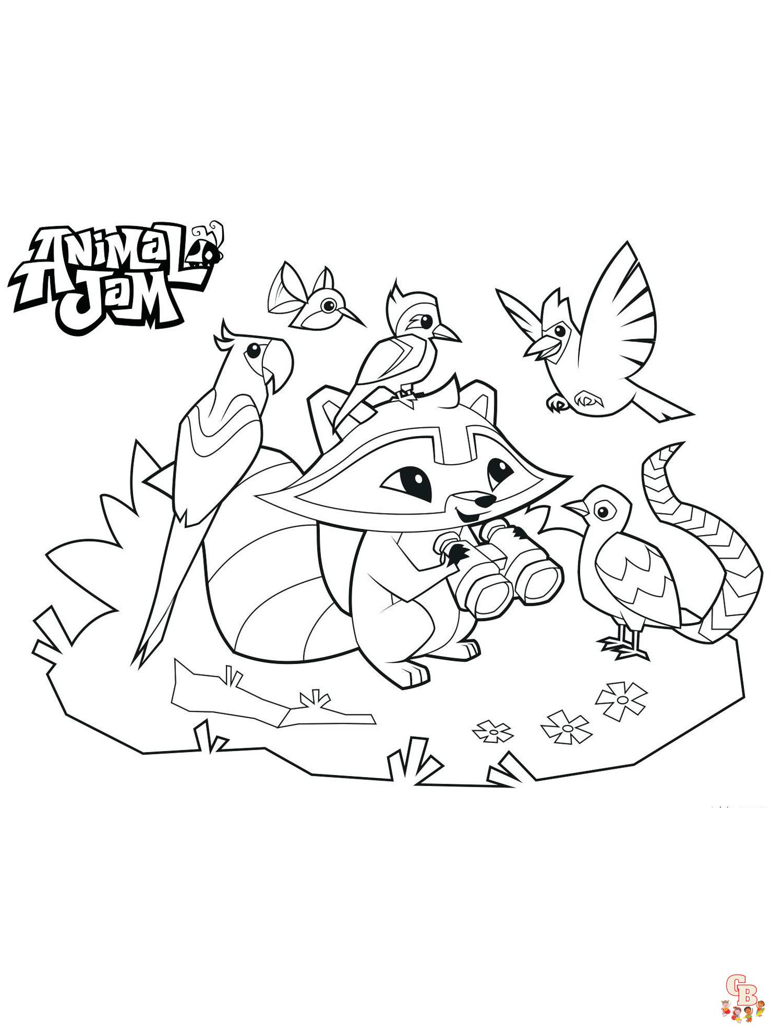 Animal Jam Coloring Pages 9