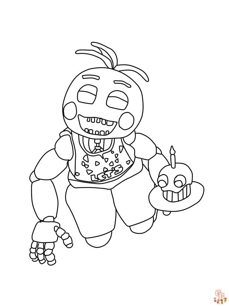 Animatronics Coloring Pages 11