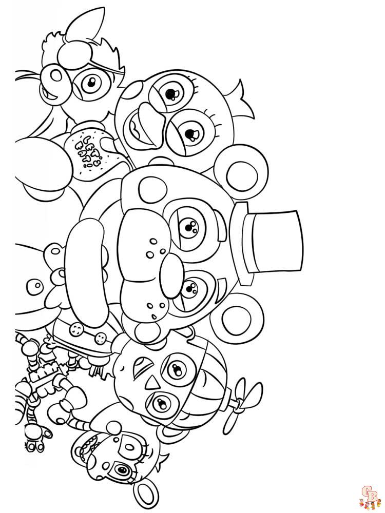 Animatronics Coloring Pages 12