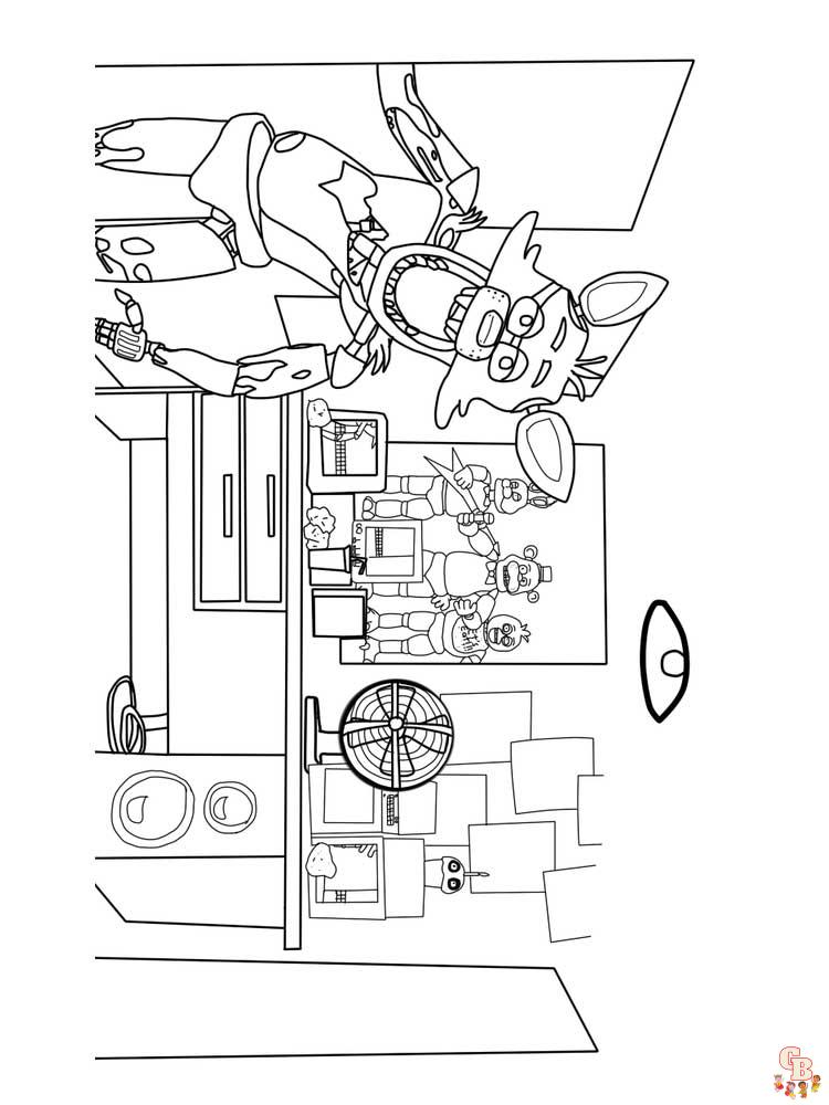Animatronics Coloring Pages 14