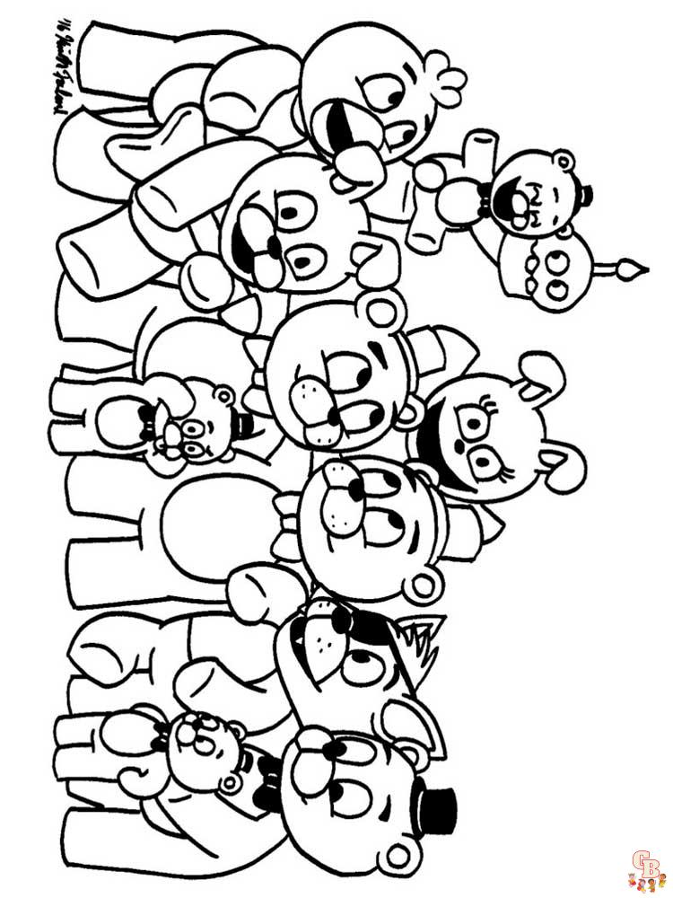 Animatronics Coloring Pages 15