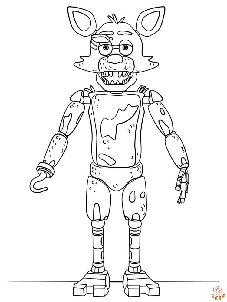 Animatronics Coloring Pages 16