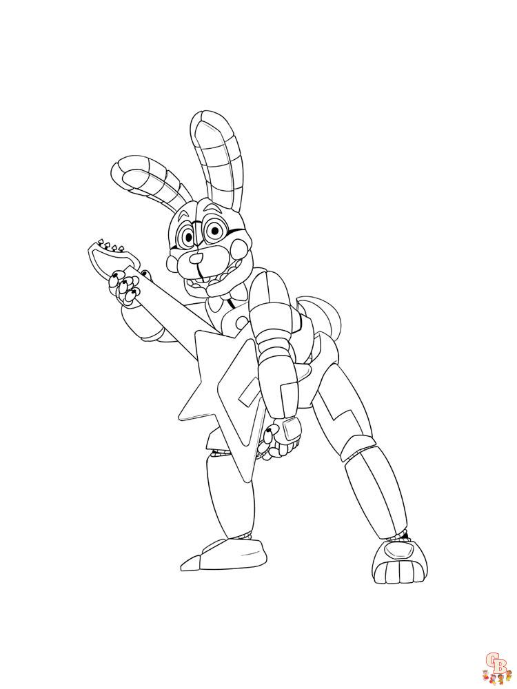Animatronics Coloring Pages 19