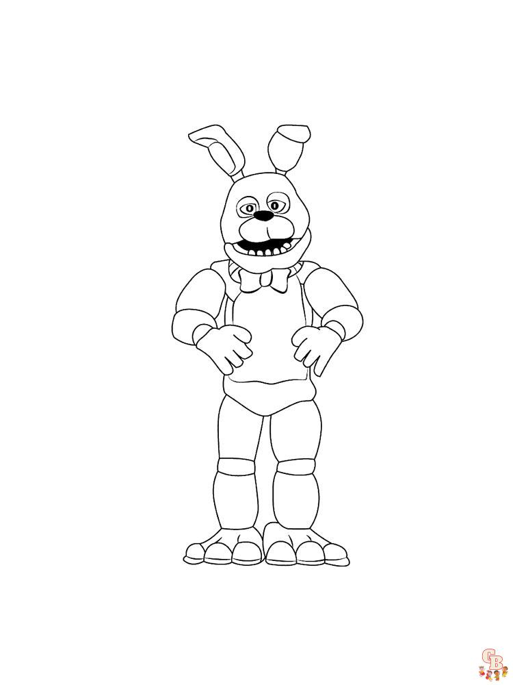 Animatronics Coloring Pages 23