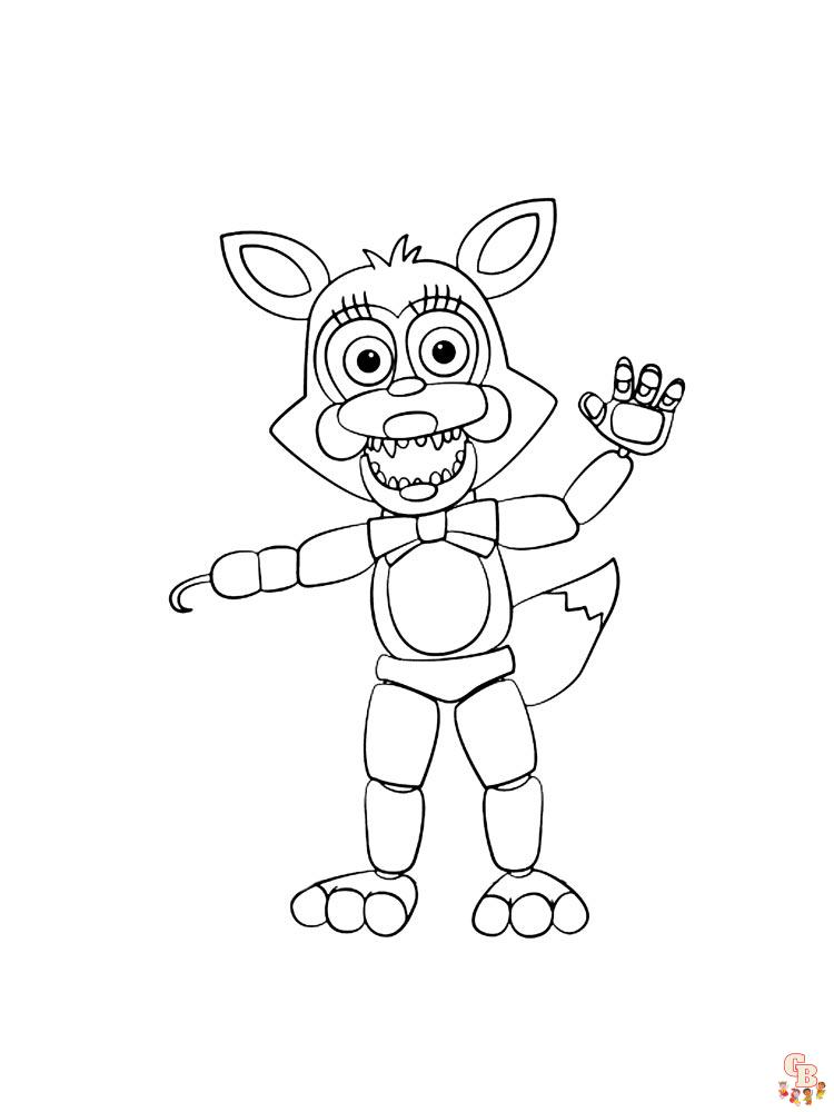 Animatronics Coloring Pages 26