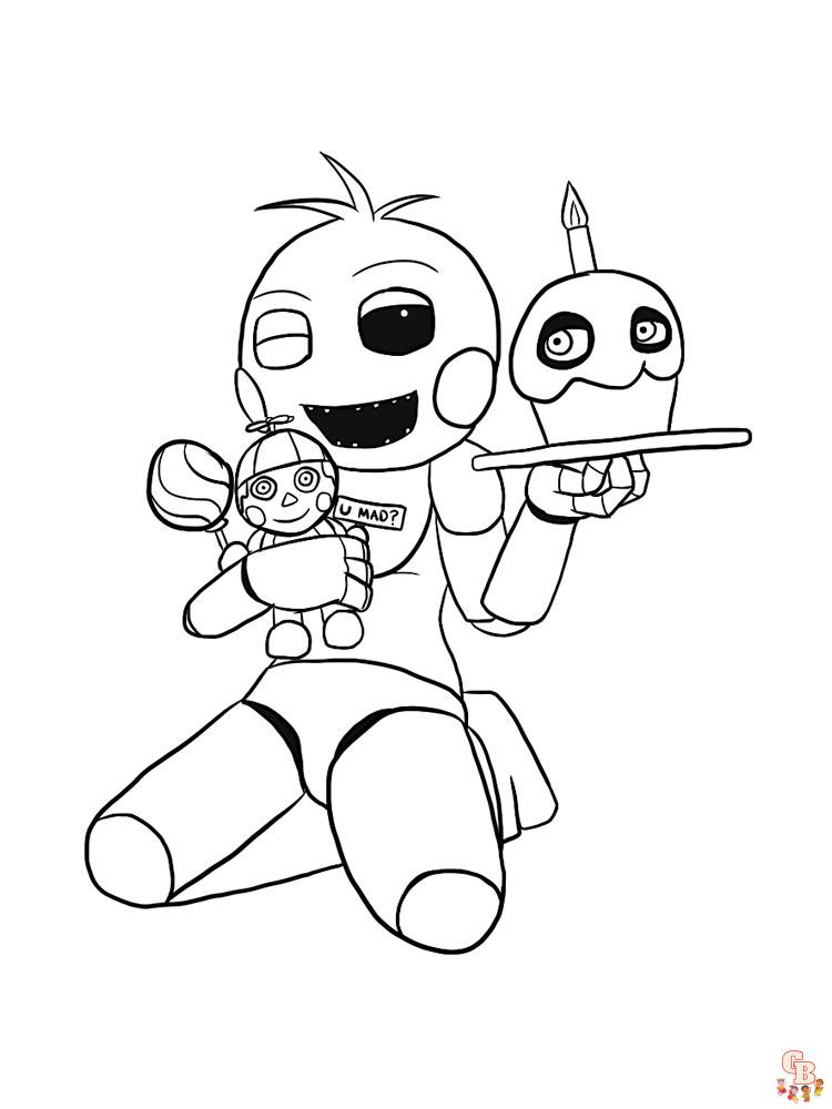 Animatronics Coloring Pages 27