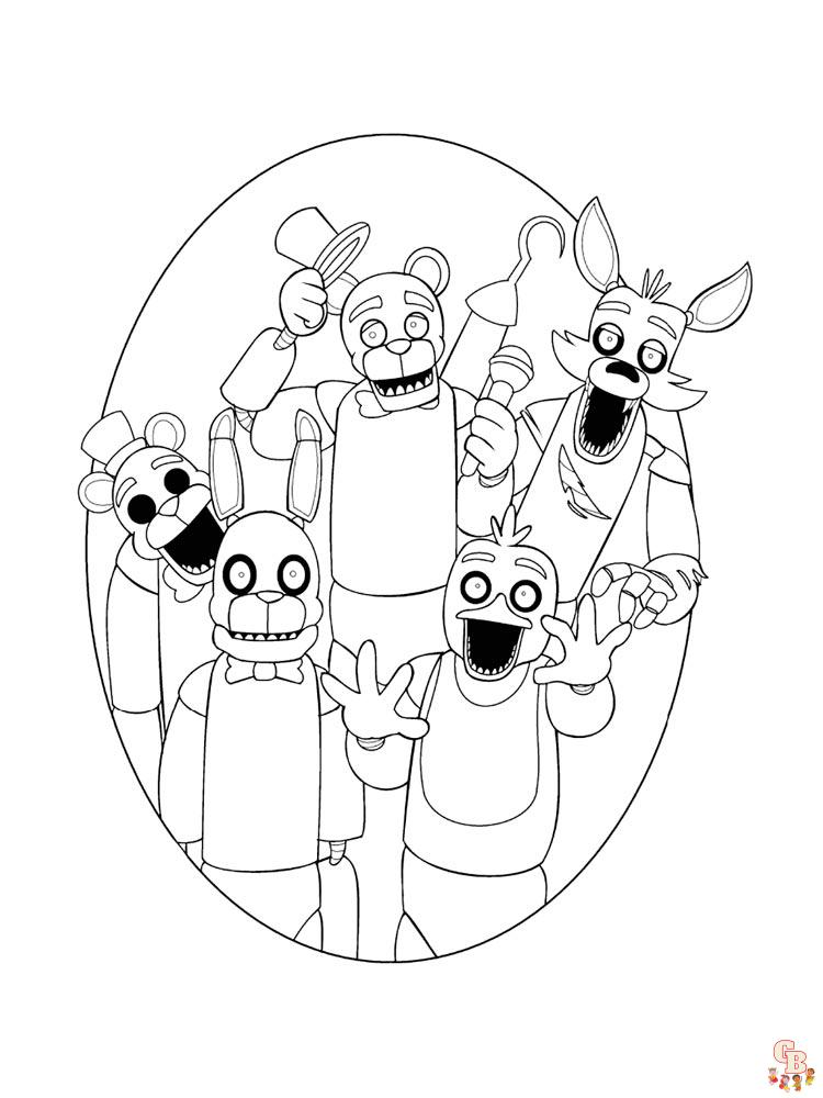 Animatronics Coloring Pages 31