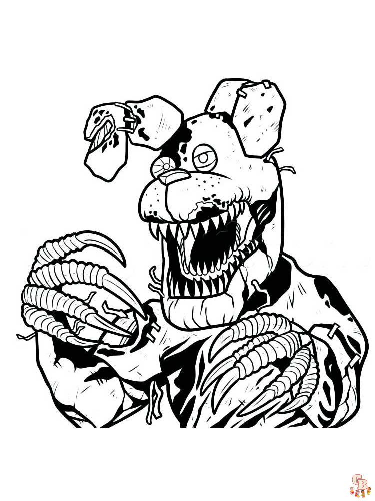 Animatronics Coloring Pages 4