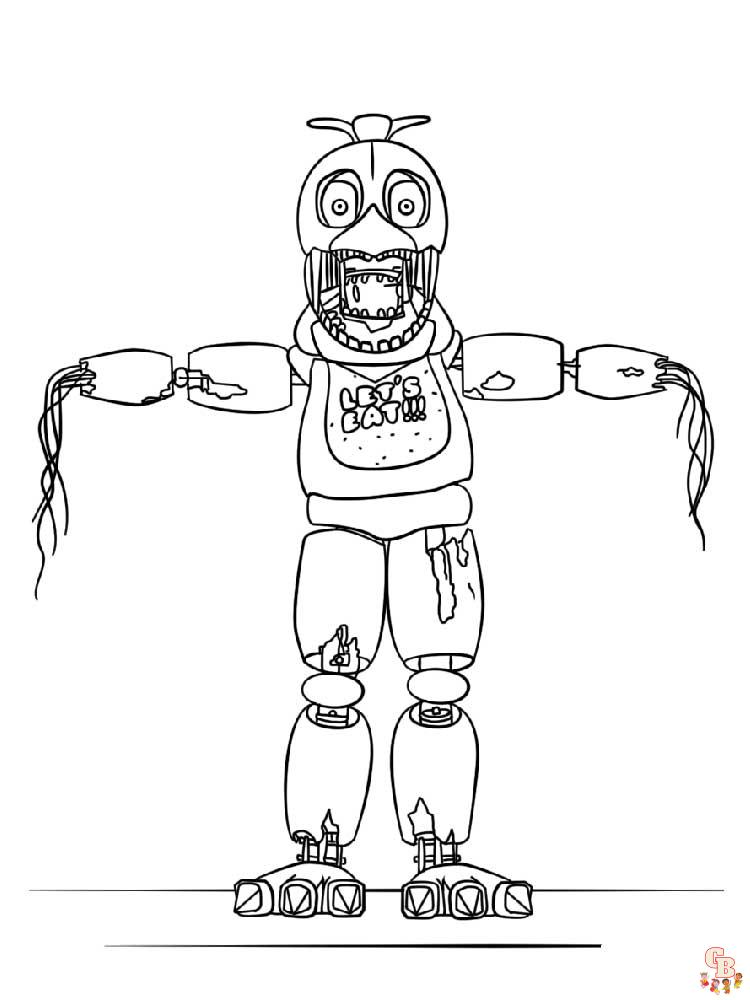 Animatronics Coloring Pages 5