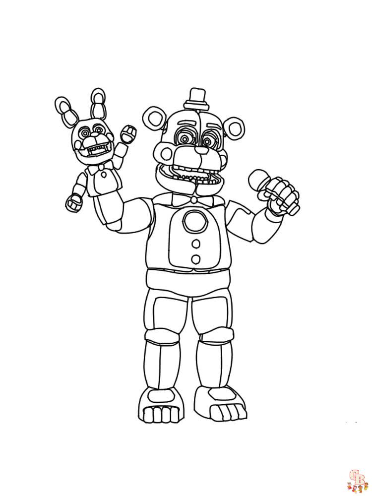 Animatronics Coloring Pages 6