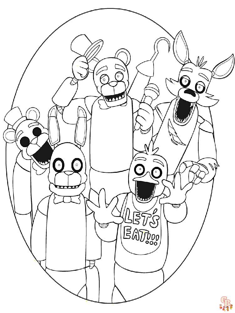 Animatronics Coloring Pages 7
