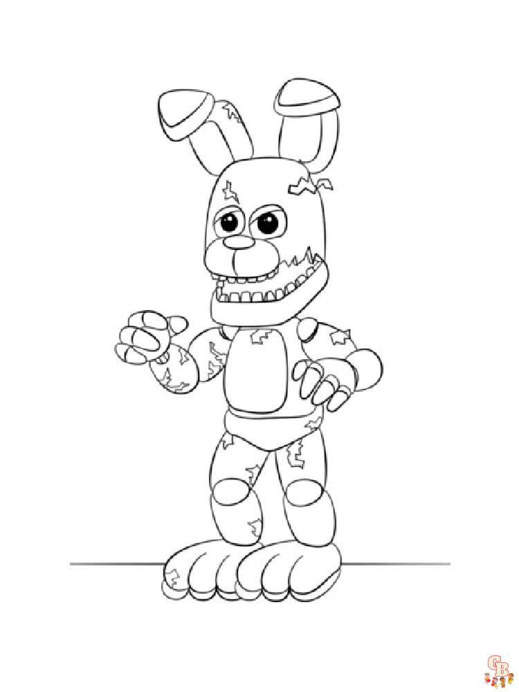 Animatronics Coloring Pages 8