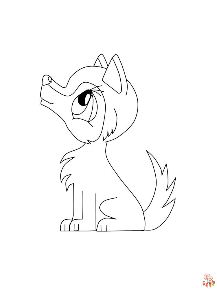 Anime Animals Coloring Pages 1