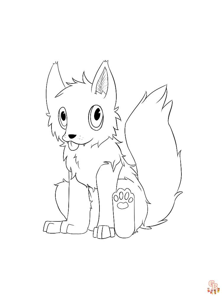 Anime Animals Coloring Pages 10
