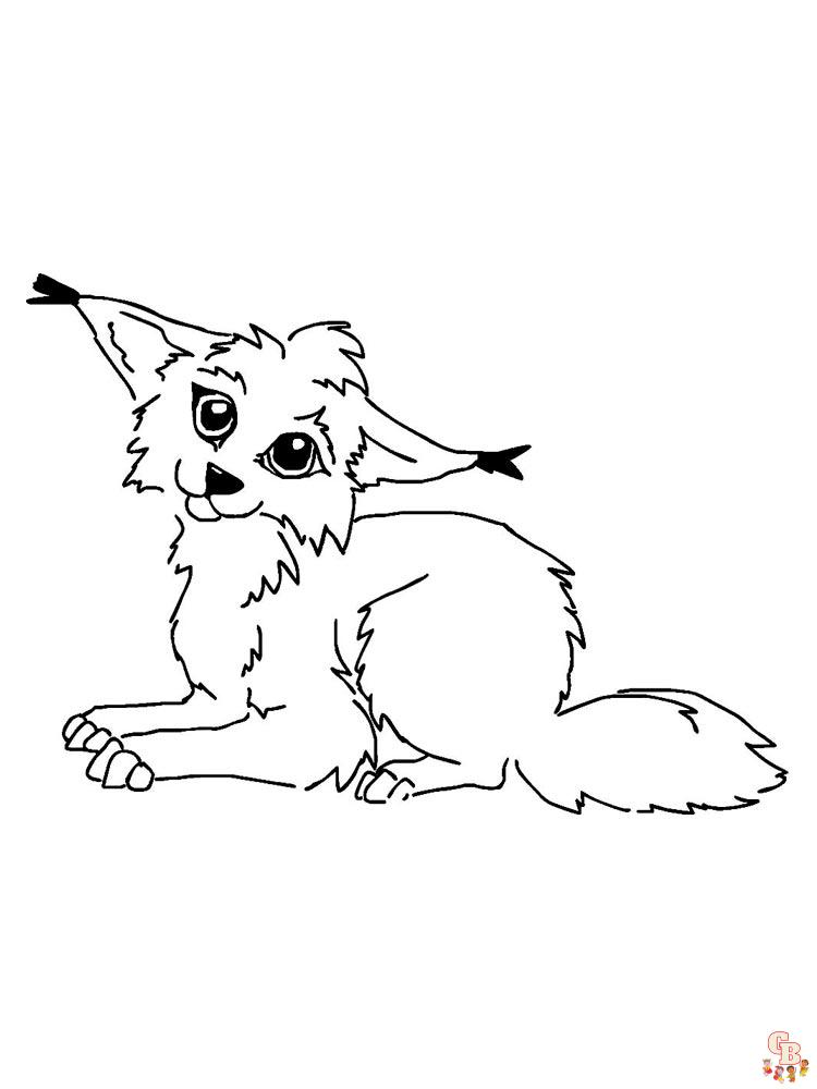 Anime Animals Coloring Pages 12