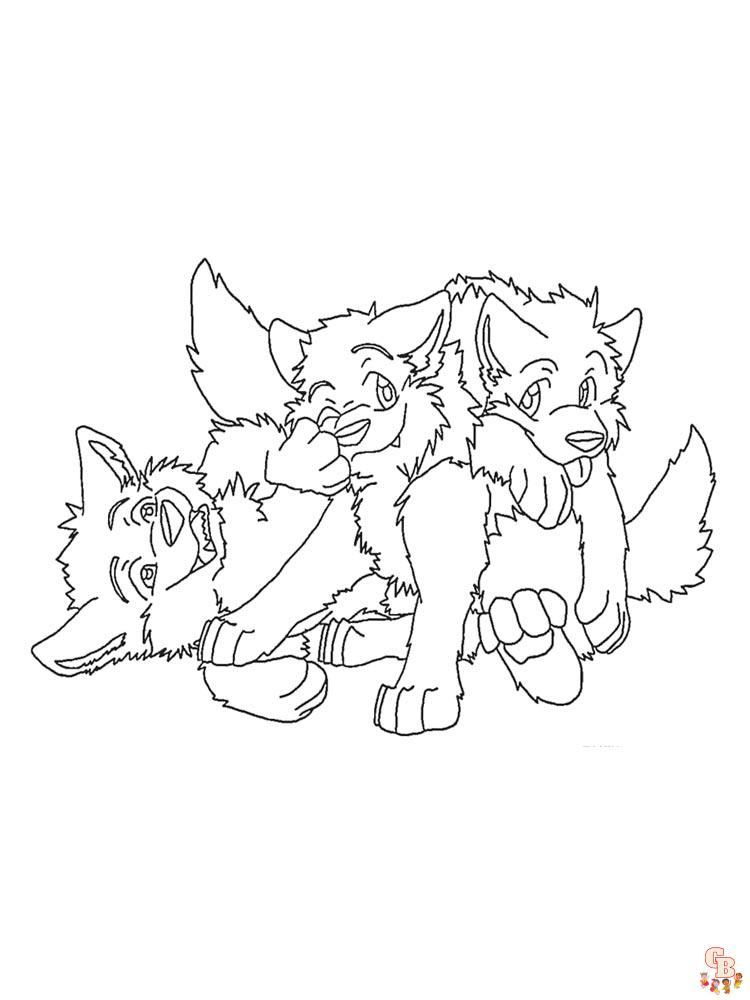 Anime Animals Coloring Pages 20