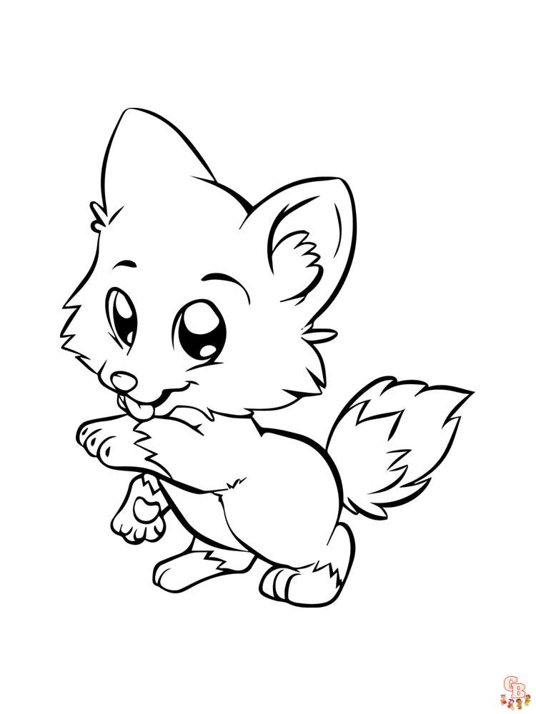 Anime Animals Coloring Pages 26