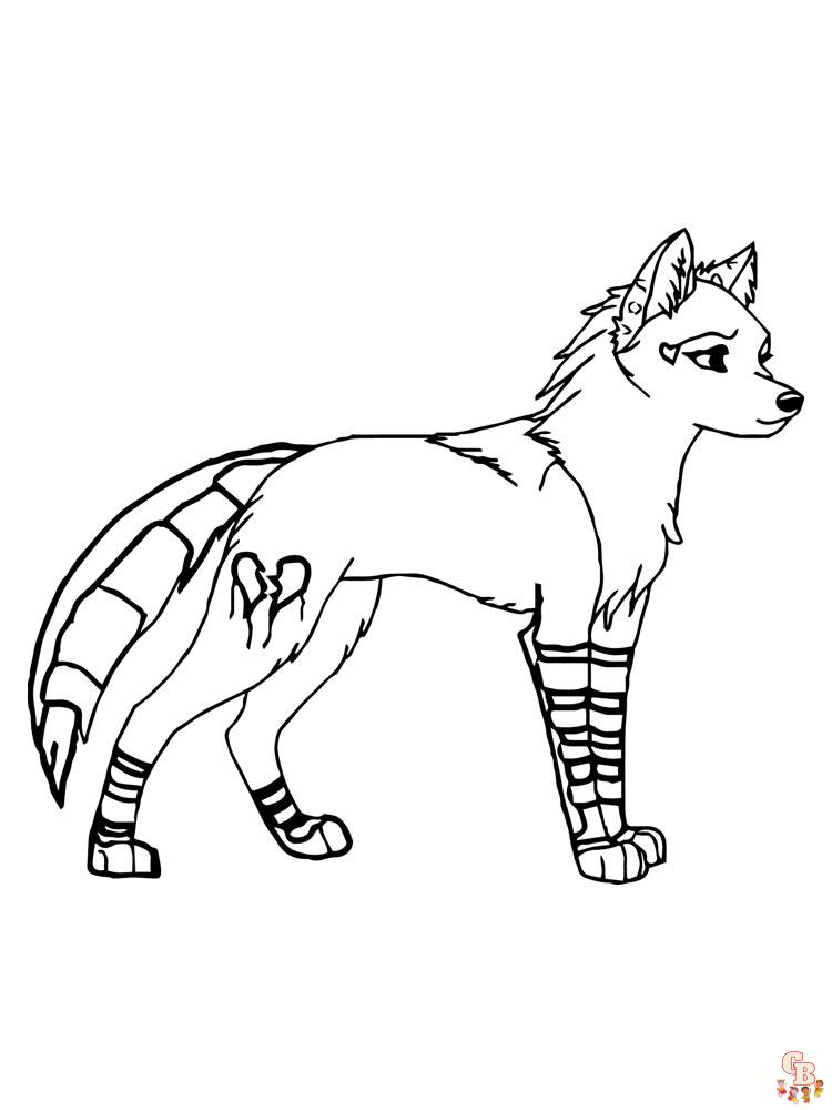 Anime Animals Coloring Pages 27