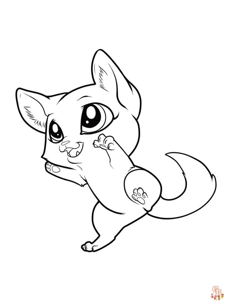 Anime Animals Coloring Pages 28