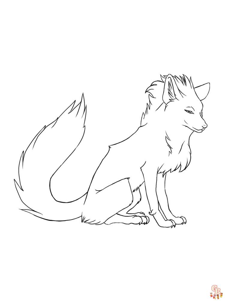 Anime Animals Coloring Pages 29