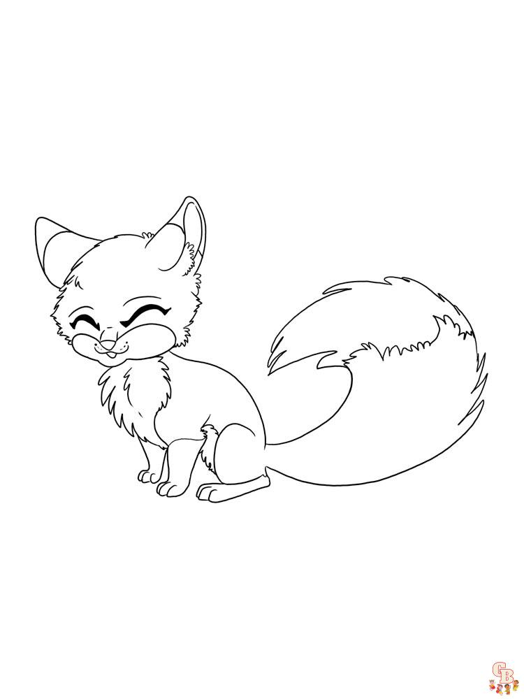 Anime Animals Coloring Pages 3