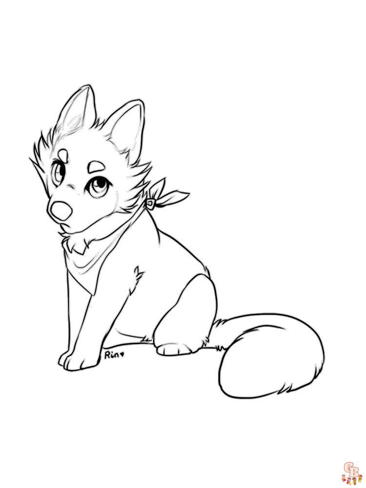 Anime Animals Coloring Pages 39