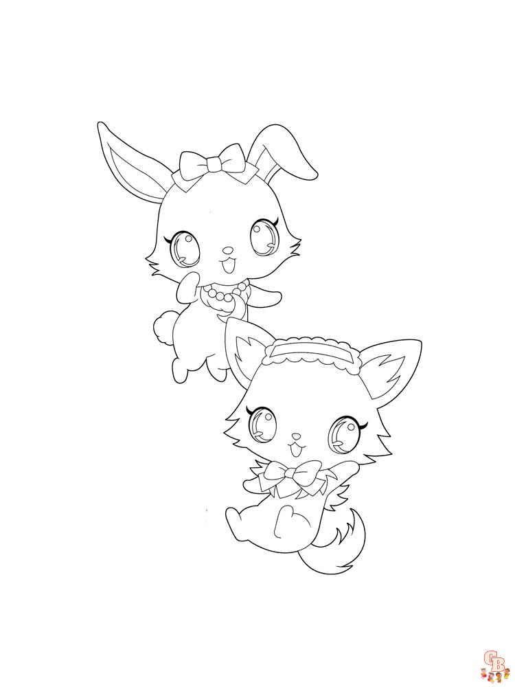 Anime Animals Coloring Pages 4