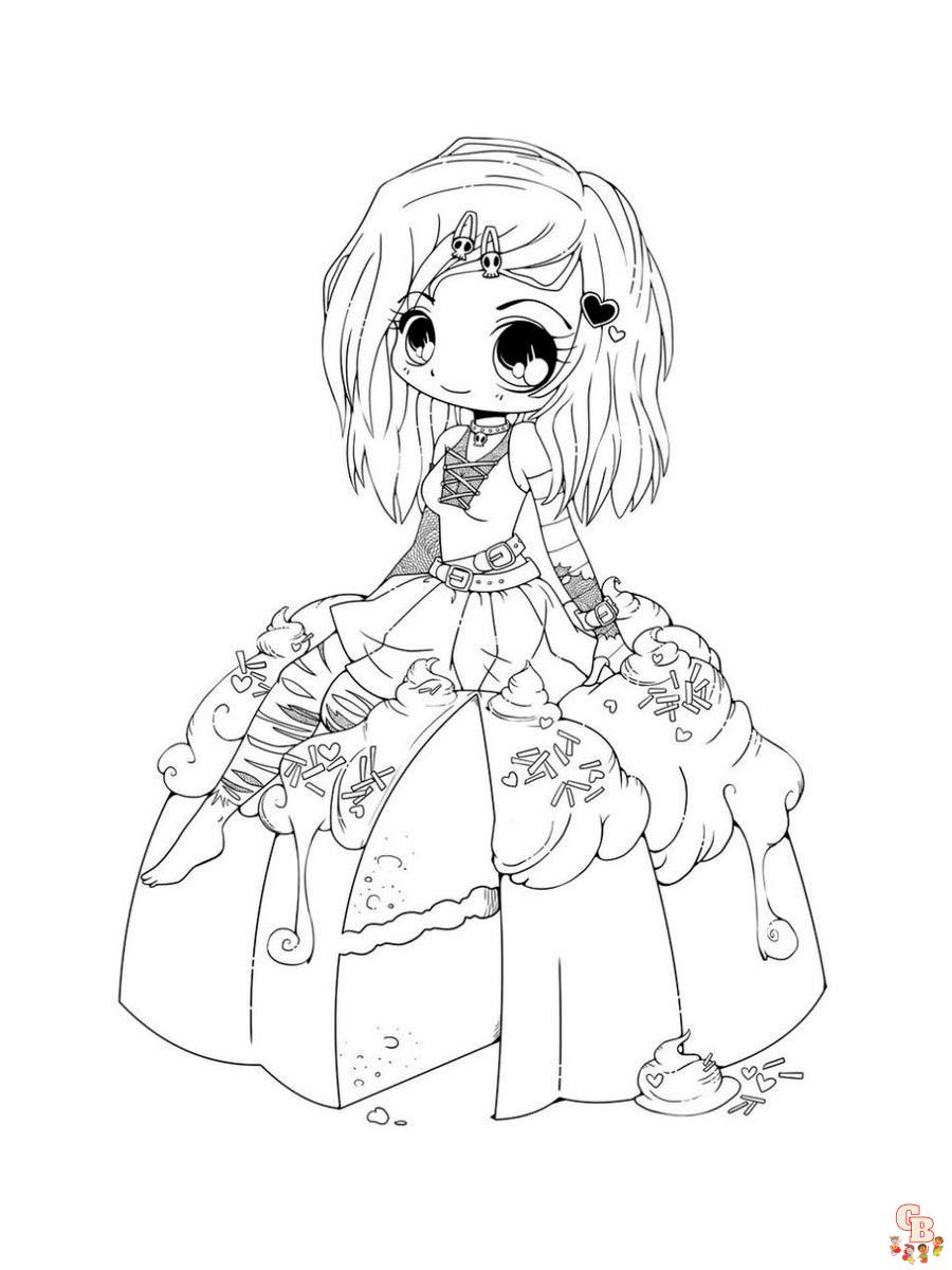 Anime Girl Coloring Pages 10