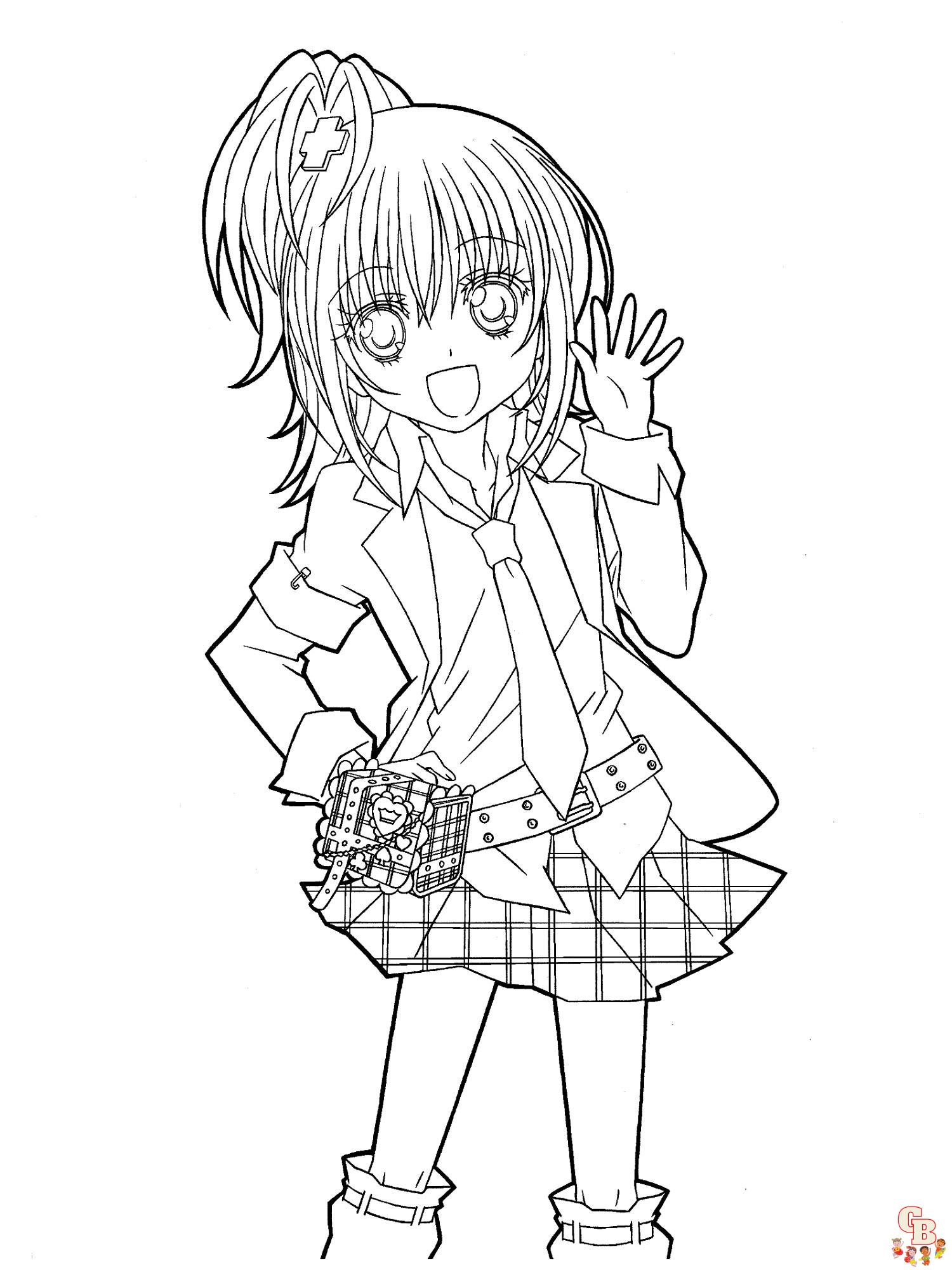 Anime Girl Coloring Pages 15