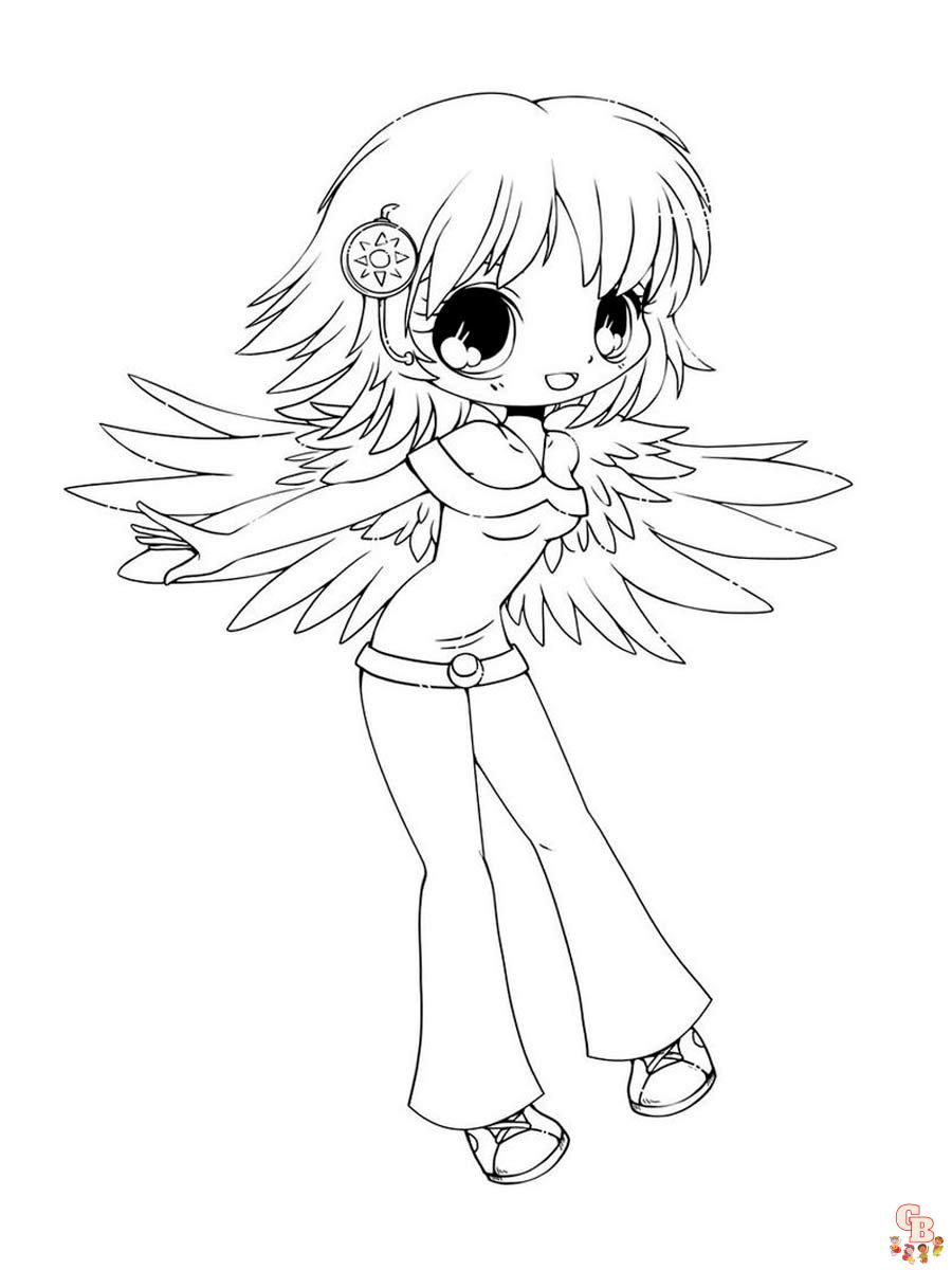 Anime Girl Coloring Pages 38