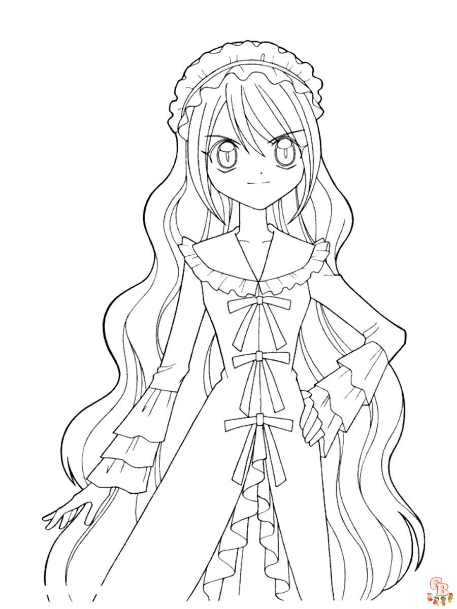 Anime Girl Coloring Pages