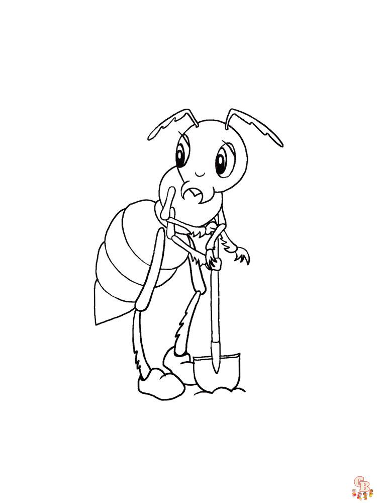 Ant Coloring Pages 22